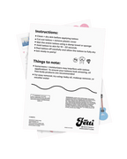 Multicolor temporary tattoo instruction sheet with icons for birthday celebration from Parte Haus party supply store in Bethesda Maryland