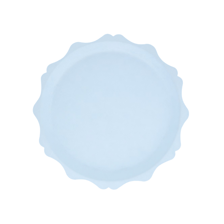 Blue Decorative Edge Compostable Plates - 2 Sizes