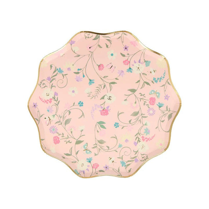 Floral Meri Meri x Laduree Paris Small Appetizer Dessert Plates
