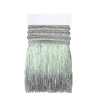 Silver tinsel garland metallic hanging fringe decoration for celebrations from Parte Haus party supply store in Bethesda MD