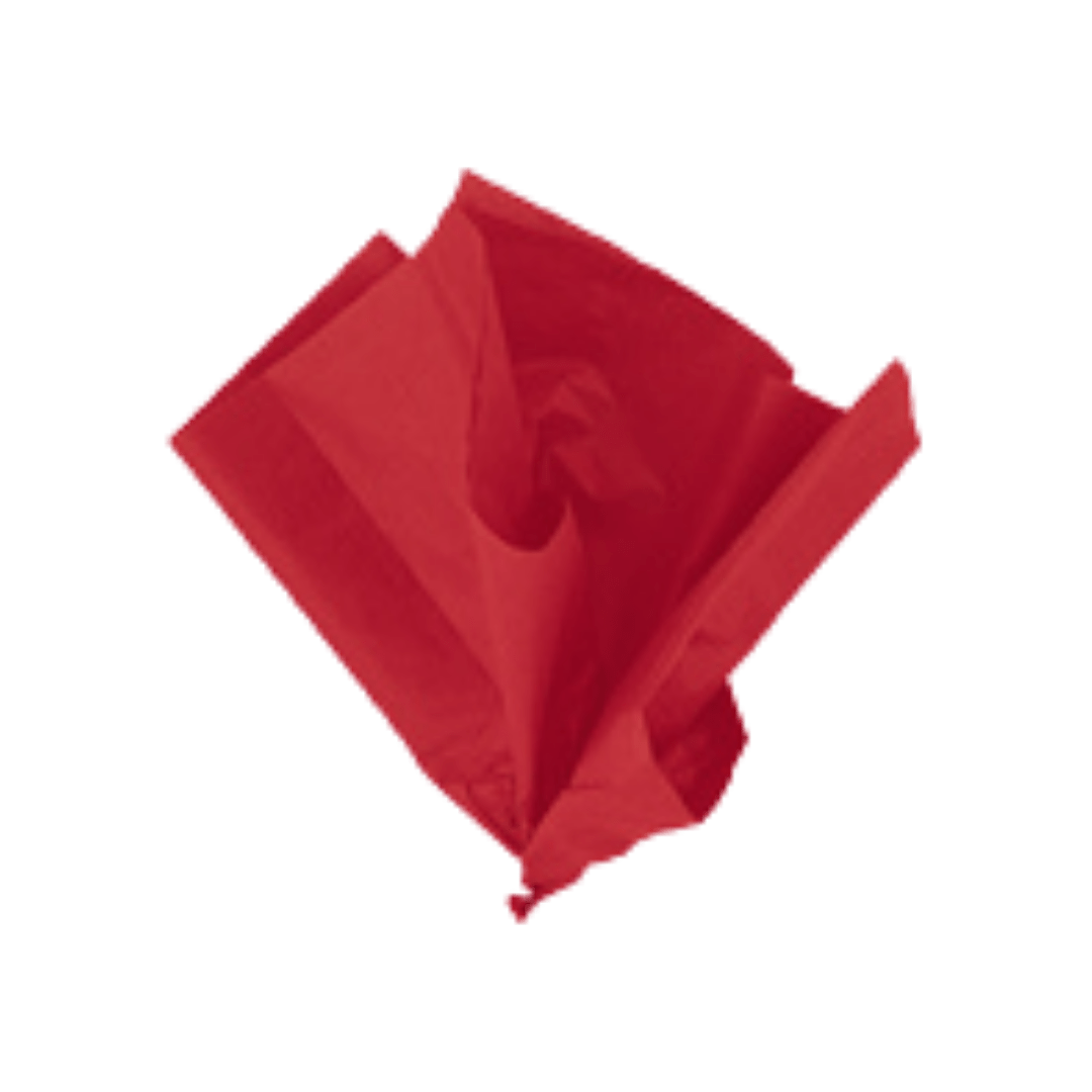 Red tissue paper sheet for gifting from Parte Haus party supply store in Bethesda Maryland