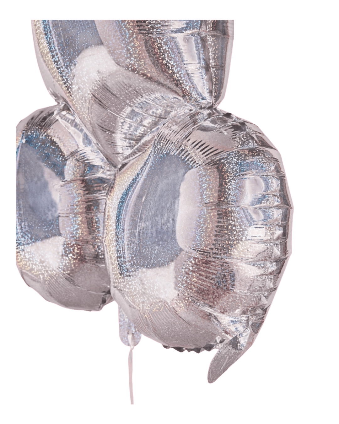 Silver balloon shaped like a number for birthday from Parte Haus party supply store in Bethesda MD