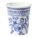 Blue Floral French Paper Cups