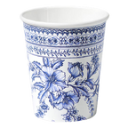 Blue Floral French Paper Cups