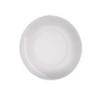 White round plate minimalist design for birthday from Parte Haus party supply store in Bethesda Maryland