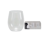 Clear Stemless Wine Goblets - 6 pcs