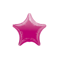 Fuchsia star foil balloon shiny shape for birthday from Parte Haus party supply store in Bethesda MD.