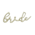 Gold bride foil balloon banner for bachelorette party from Parte Haus party supply store in Bethesda Maryland