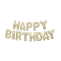 Gold foil balloon happy birthday banner birthday theme from Parte Haus party supply store in Bethesda Maryland