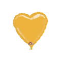 Gold heart foil balloon shiny finish birthday decoration from Parte Haus party supply store in Bethesda Maryland