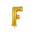 Gold letter F foil balloon for birthday from Parte Haus party supply store in Bethesda Maryland