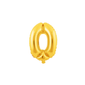 Gold number zero foil balloon for birthday from Parte Haus party supply store in Bethesda Maryland
