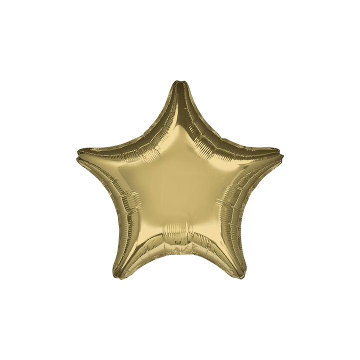 Gold star foil 18in balloon for party décor from Parte Haus store in Bethesda, Maryland.