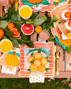Oranges Scalloped Edged Guest Napkins