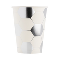 Silver Soccer Paper Cups