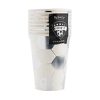 Silver Soccer Paper Cups