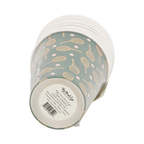 Gold Foil and Green Tennis Racker Paper Cups