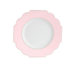 Blush Scalloped Reusable Plates - 2 Sizes