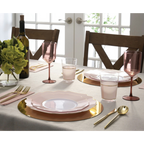 Blush Scalloped Reusable Plates - 2 Sizes