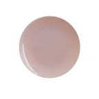 Blush Silver Rimmed Reusable Plates- 2 Sizes