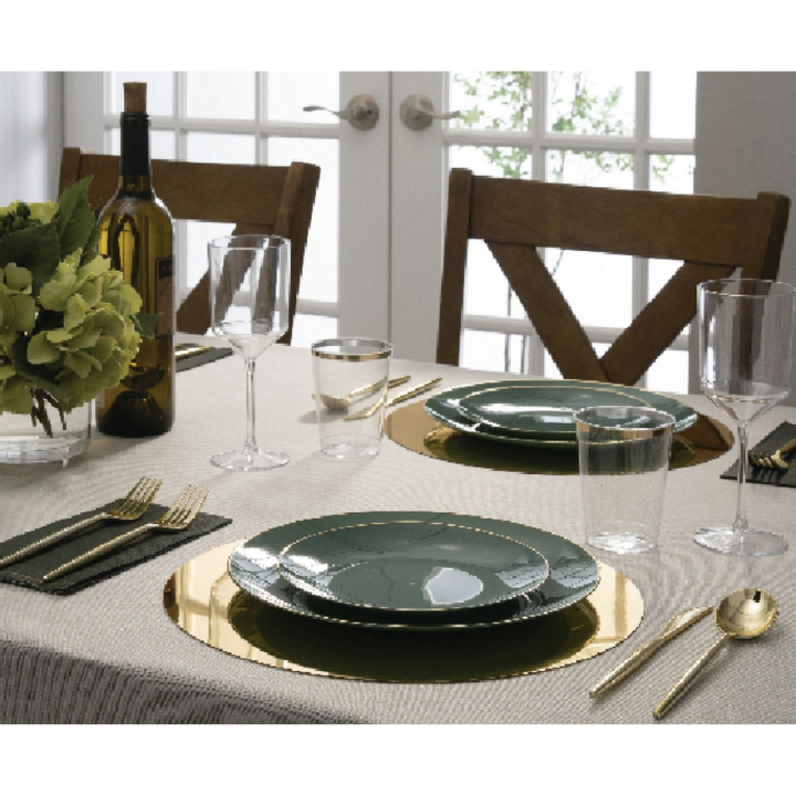 Sage Green Reusable Plates - 2 Sizes