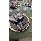 Clear & Black Scalloped Reusable Plates - 2 Sizes