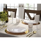 Marble Scalloped Reusable Plates - 2 Sizes