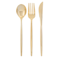 Matrix Gold Plastic Cutlery Set - 30 pcs