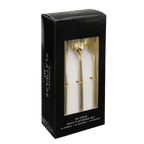 Matrix Gold Plastic Cutlery Set - 30 pcs