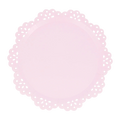 Peach & Pink Broderie Anglaise Lace Plates - 2 sizes