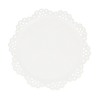 White Broderie Anglaise Lace Plates - 2 sizes