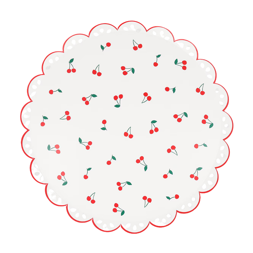 Cherry Pattern Plates - 2 sizes