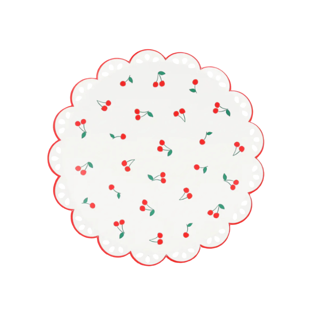 Cherry Pattern Plates - 2 sizes