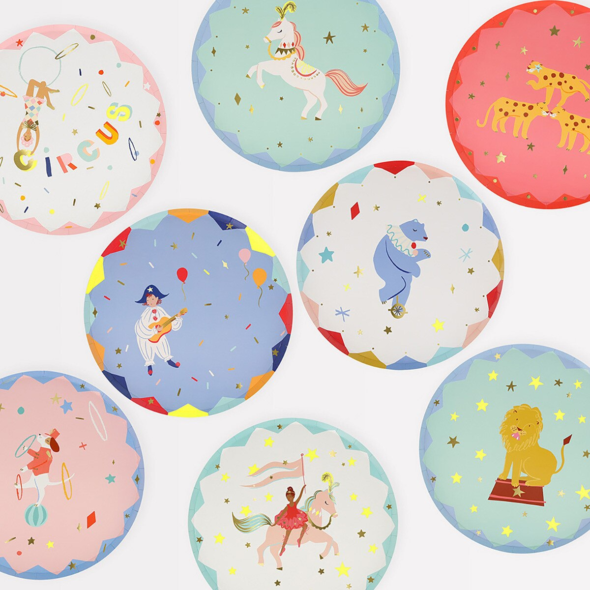 Circus Plates - 2 sizes