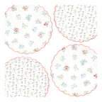 Ditsy Posy Scalloped Plates - 2 sizes