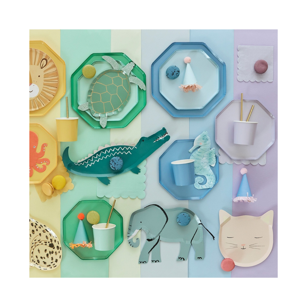 Green Sea Foam Plates - 2 sizes
