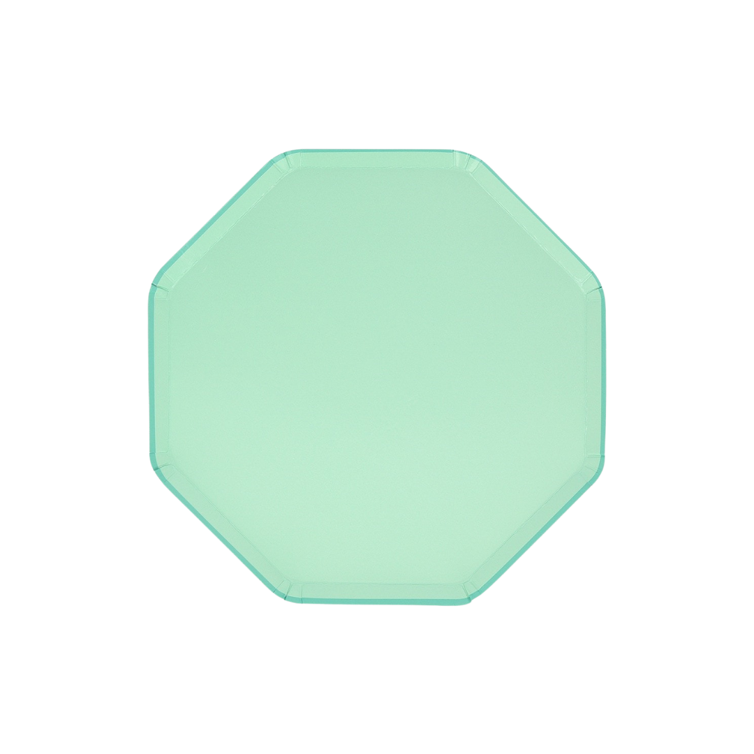Green Sea Foam Plates - 2 sizes