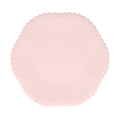 Pink Beaded Edged Compostable Plates - 2 sizes