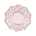 Pink Floral Marie-Antoinette Plates - 2 sizes