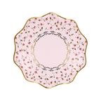 Pink Floral Marie-Antoinette Plates - 2 sizes