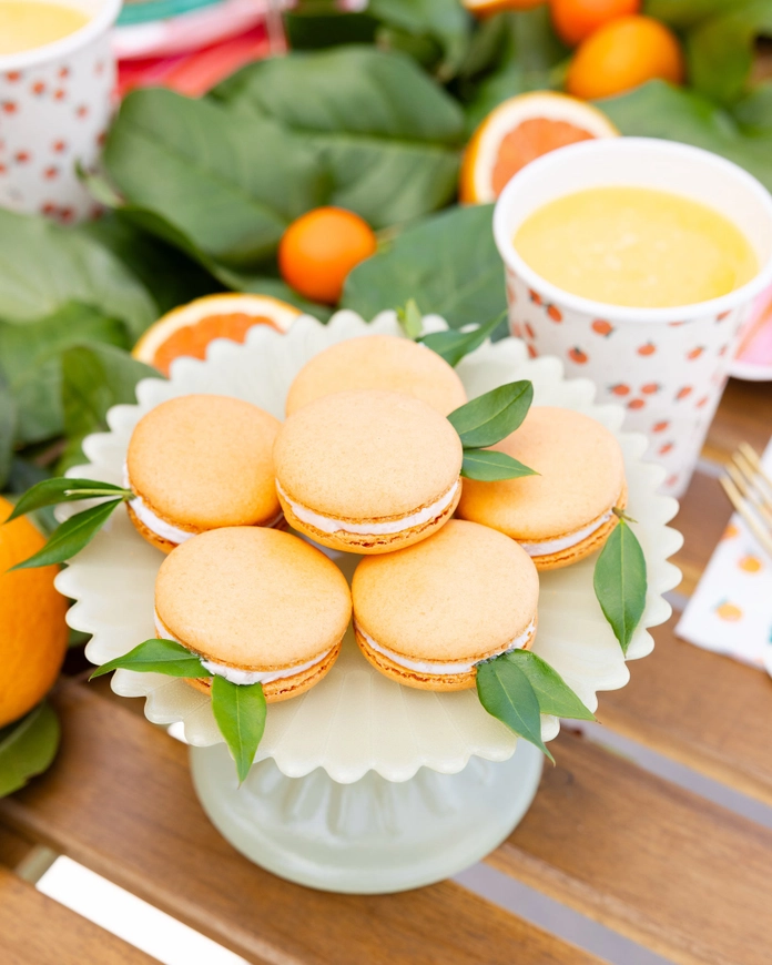 Orange Party Paper Cups