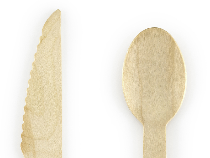 Mint Wooden Cutlery - 16pcs