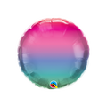 Jewel tones ombre foil balloon with pink blue and green colors birthday from Parte Haus party supply store in Bethesda MD
