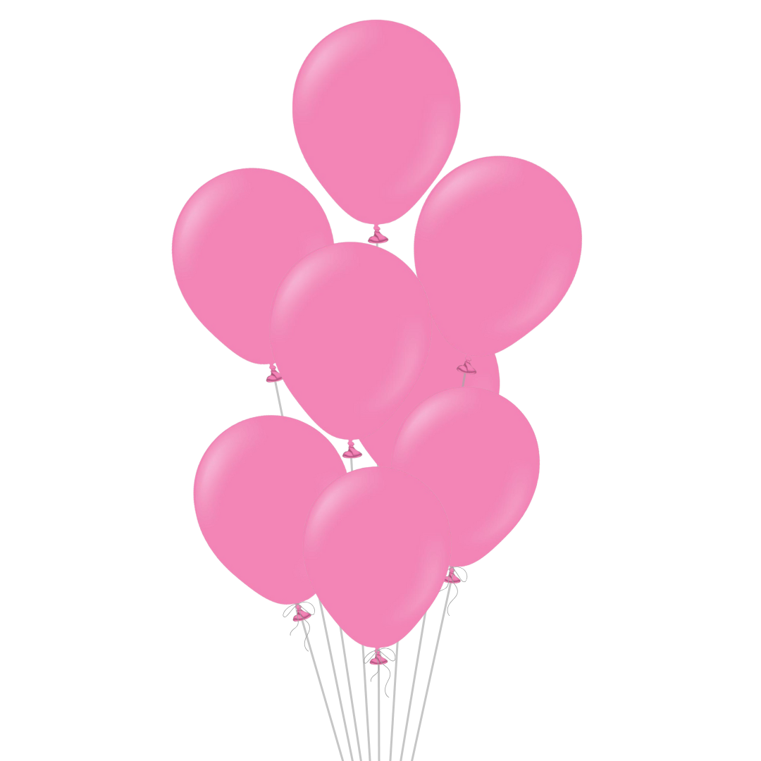 Pink Latex Balloon, 12in