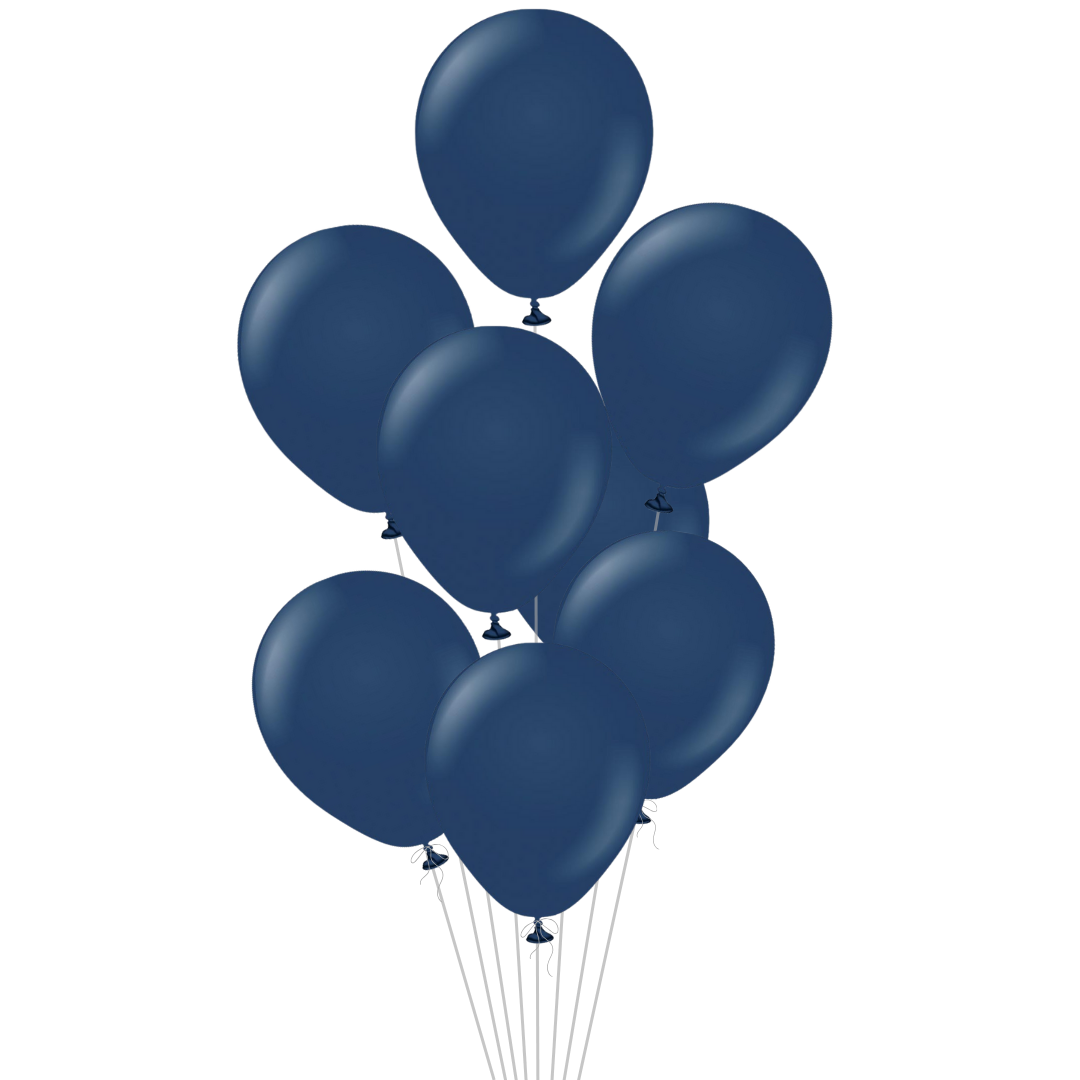 Navy Blue Latex Balloon, 12in