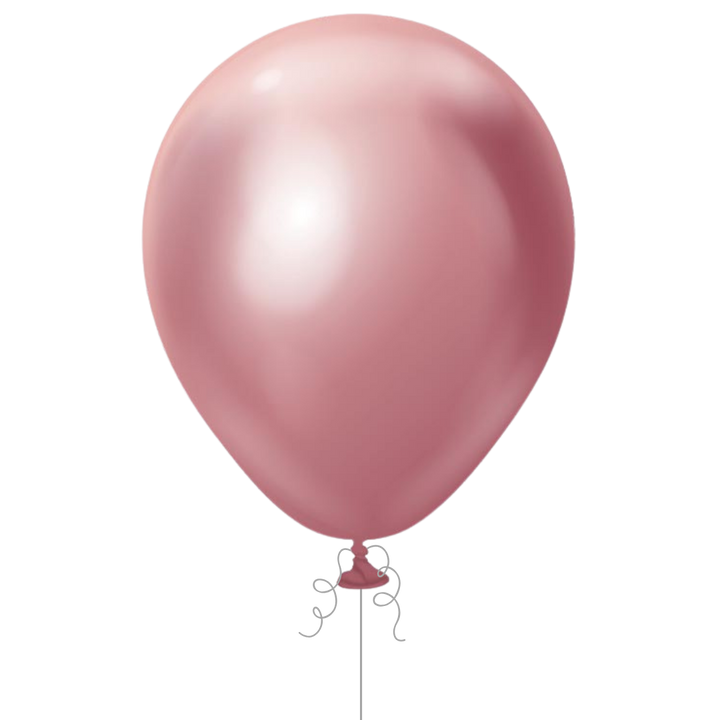 Mirror Pink Latex Balloon, 12in