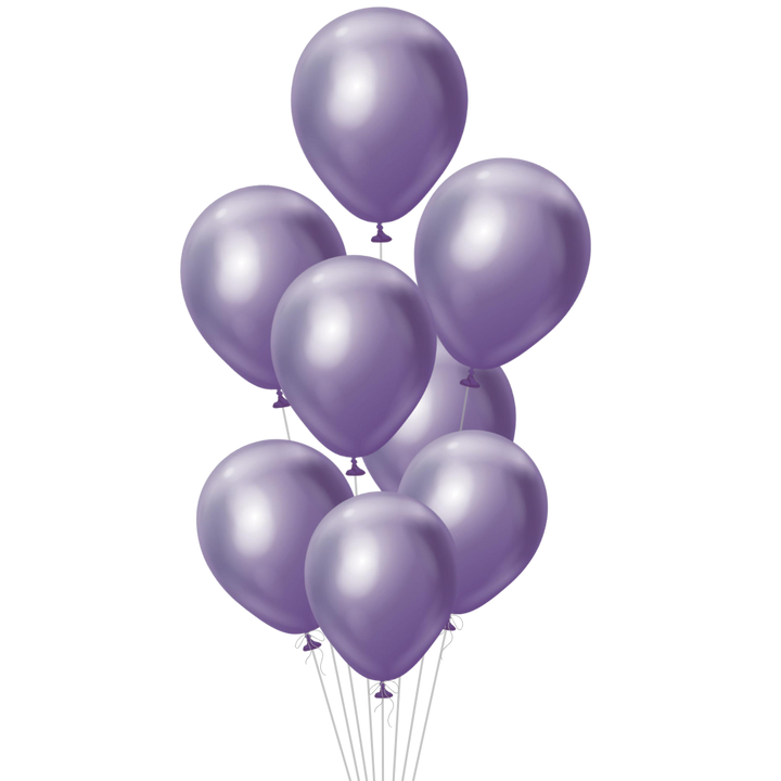 Mirror Violet Latex Balloon, 12in