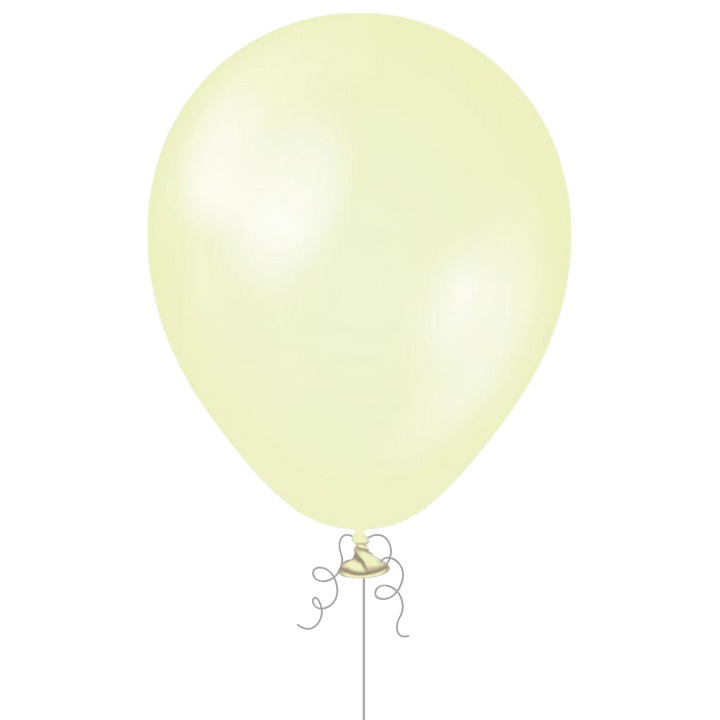 Pastel Yellow Latex Balloon, 12in