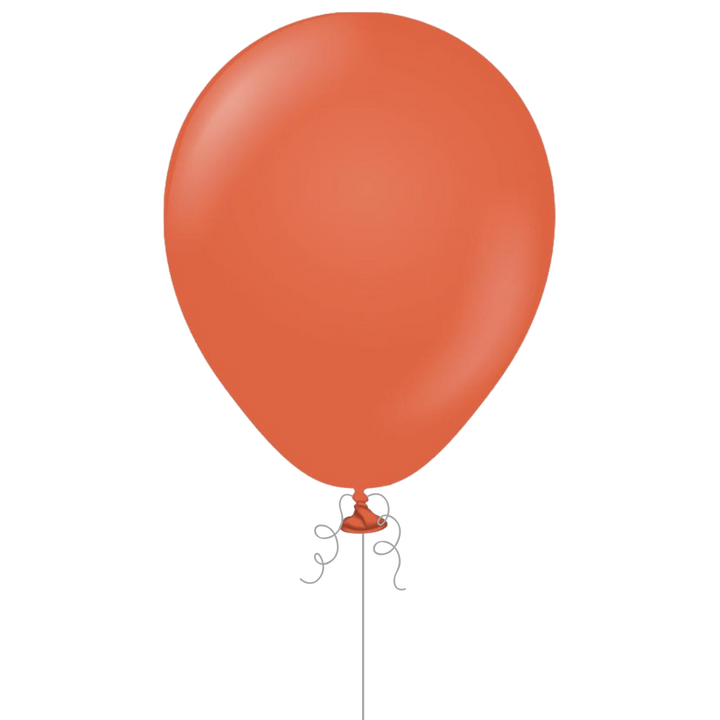 Rust Orange Latex Balloon, 12in