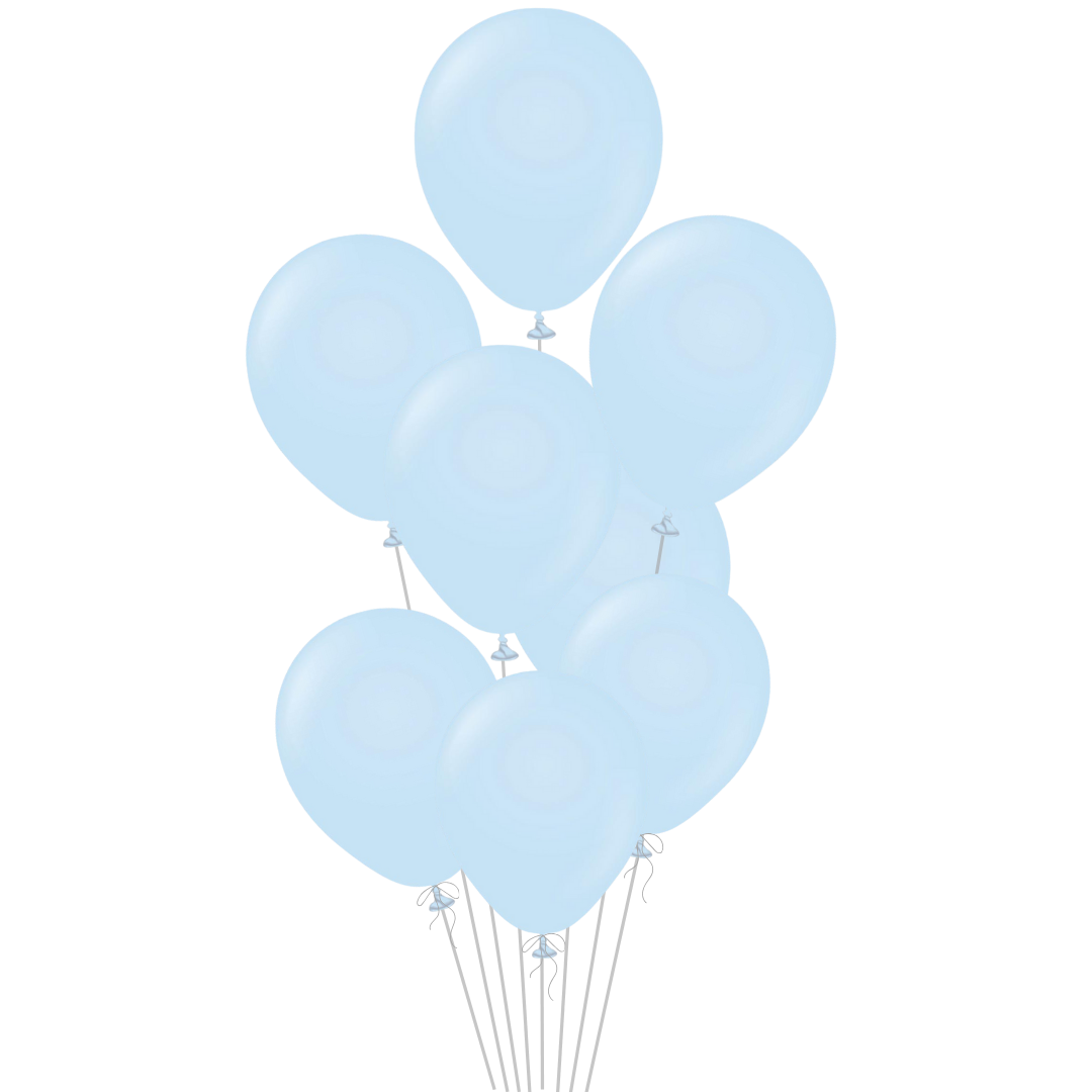 Baby Blue Latex Balloon, 12in